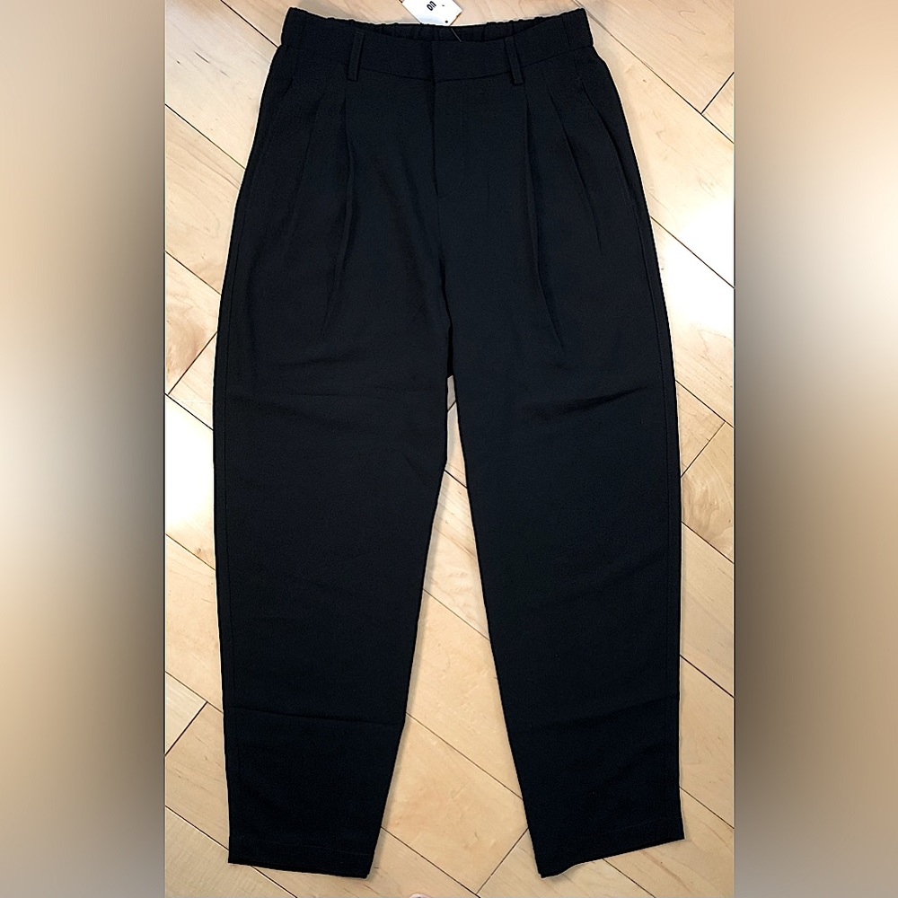 Urban outfitters womens size small petite black high waisted wide leg 90’s pants